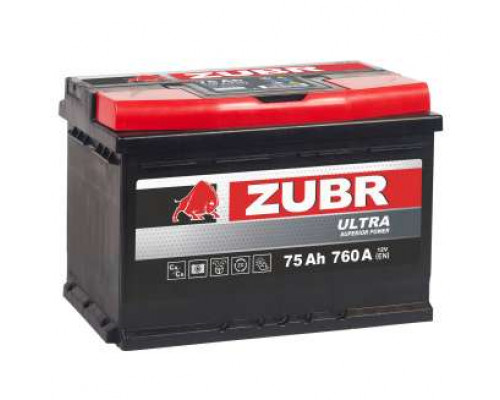 Аккумулятор ZUBR ULTRA 75 Ah О.П.