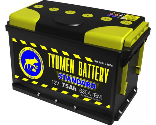 Аккумулятор ТЮМЕНЬ STANDARD 75 Ah П.П.