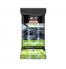 Салфетки влажные AVS для интерьера пластик и кожа 25шт. AVK201