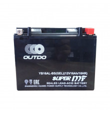 OUTDO moto 16Ah О.П. YB16AL- BS GEL