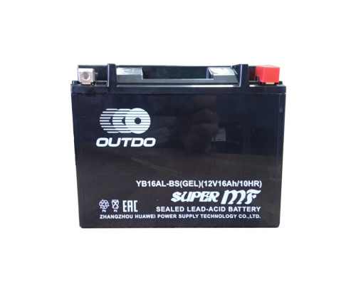 OUTDO moto 16Ah О.П. YB16AL- BS GEL