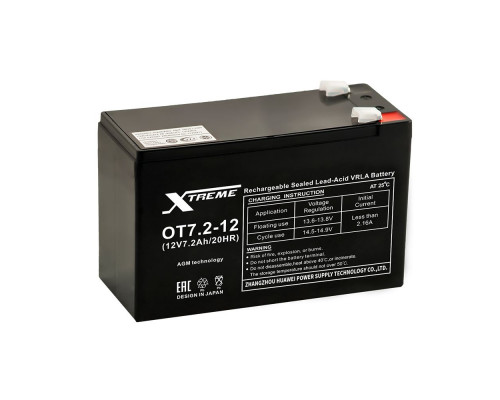 Xtreme VRLA 12v 7.2Ah OT7.2-12