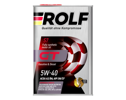 Моторное Масло Rolf GT 5w40 API SN/CF (синт.) 4л