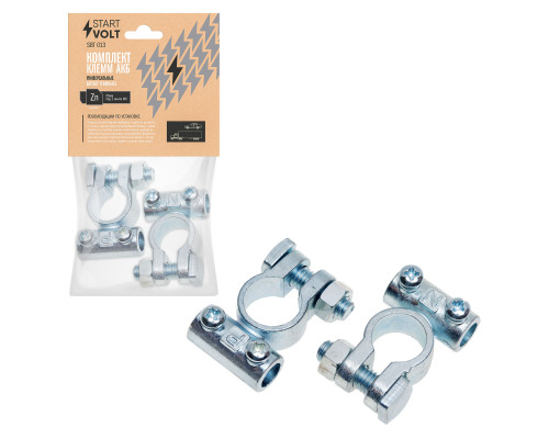 Комплект клемм Start Volt SBT 014 цинк, винт 5мм