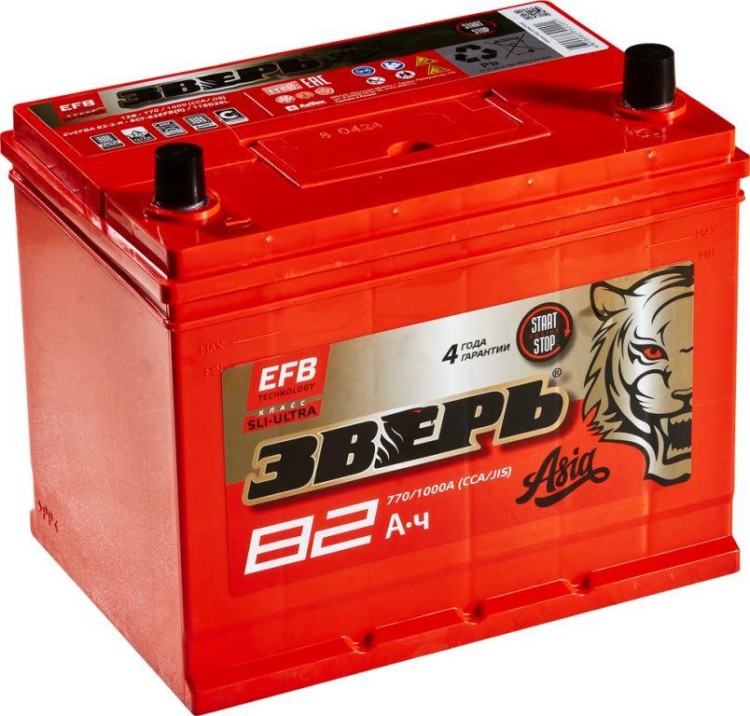 ЗВЕРЬ EFB 82 Ah  О.П.