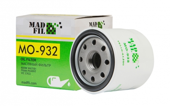 Ф. масл. Madfil MO-932 (W67/2=SM110) Daewoo Matiz/Chevrolet Aveo
