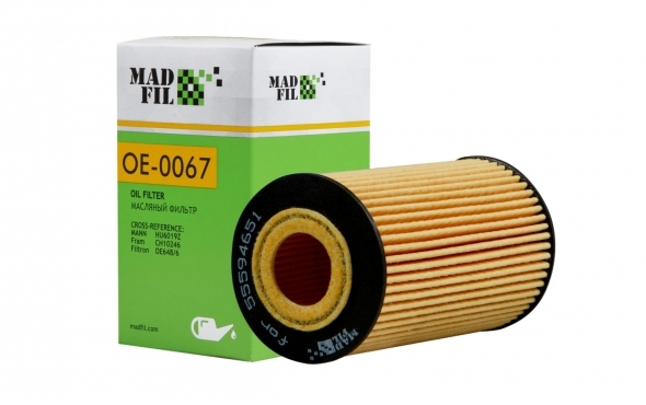 Ф. масл. Madfil OE-0067 (HU612/2X=SH4044) Chevrolet(GM)/Opel/Daewoo
