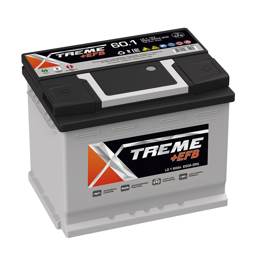 XTREME EFB 60Ah П.П.