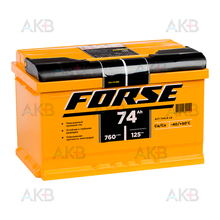 FORSE 74Ah О.П. низкий