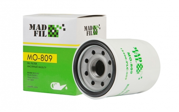 Ф. масл. Madfil MO-809 (W610/3=SM104) Honda Accord/Fit/Civic /Freed