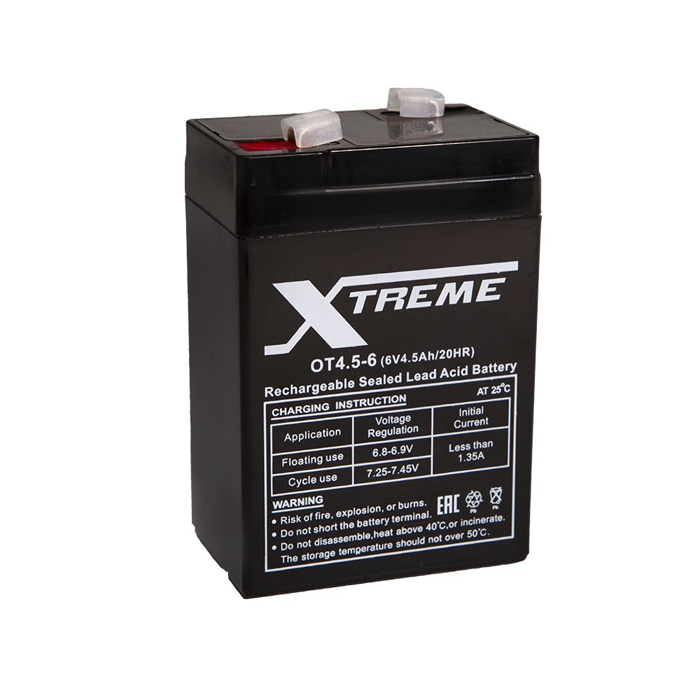 Xtreme VRLA 6v 4.5Ah OT4.5-6