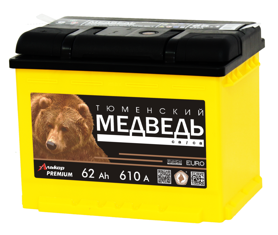 Тюменский медведь 62Ah П.П.