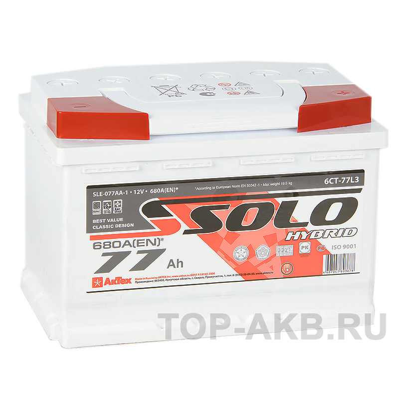 SOLO 110 Ah П.П.