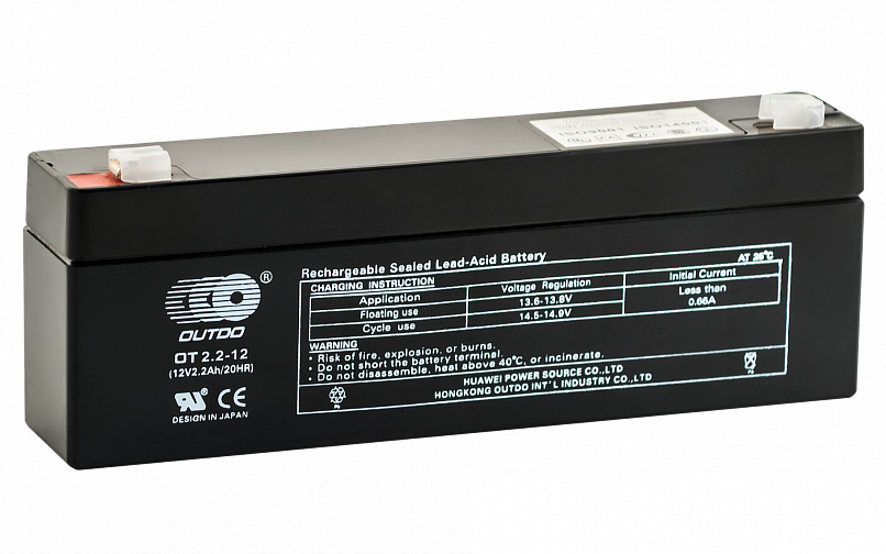 OUTDO VRLA 12v 2.2Ah OT2.2-12