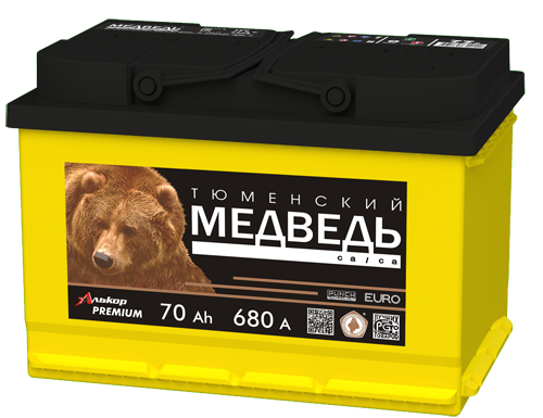 Тюменский медведь 70Ah О.П.