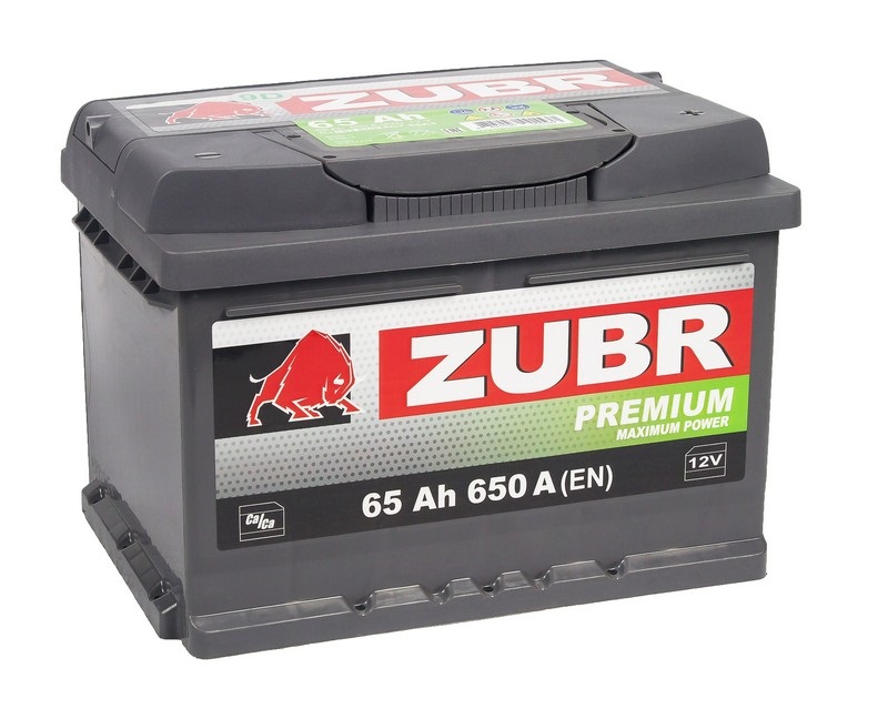 ZUBR PREMIUM 65 Ah низкий О.П.