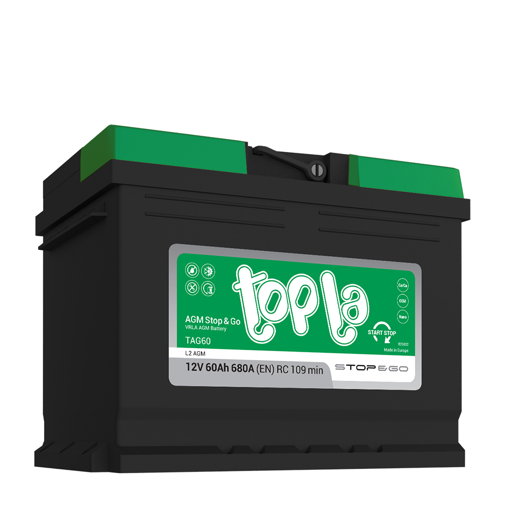 TOPLA AGM 60Ah О.П.