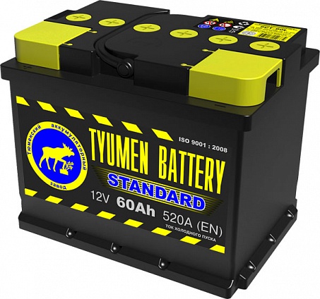 ТЮМЕНЬ STANDARD 60 Ah О.П.