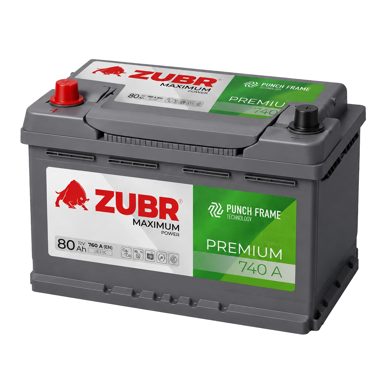 ZUBR PREMIUM 40Ah Asia О.П.