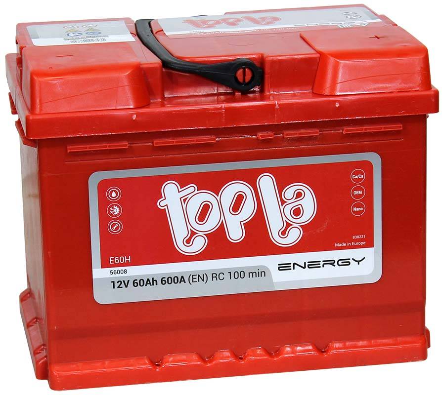 TOPLA energy 60 Ah П.П.