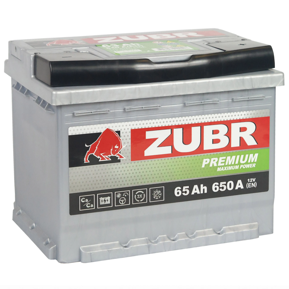ZUBR PREMIUM 65 Ah П.П.